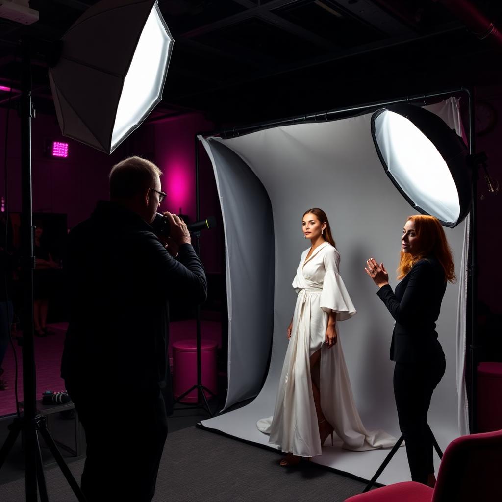 Fotografo, modella e Posing Coach sul set
